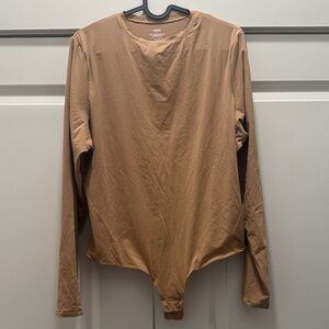 SKIMS Tan Long Sleeve Fits everybody Bodysuit